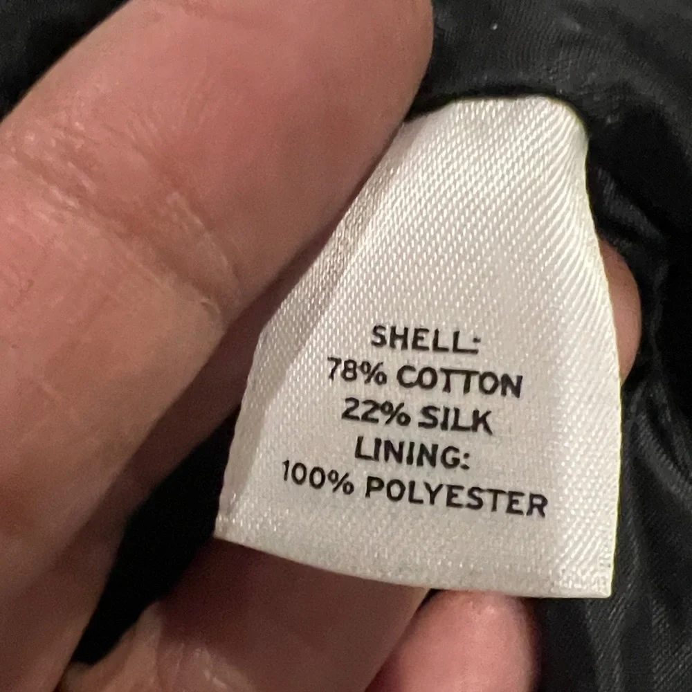Halogen Black Sleeveless V Neckline sheath Linen/Silk Dress size 12 - Picture 11 of 11
